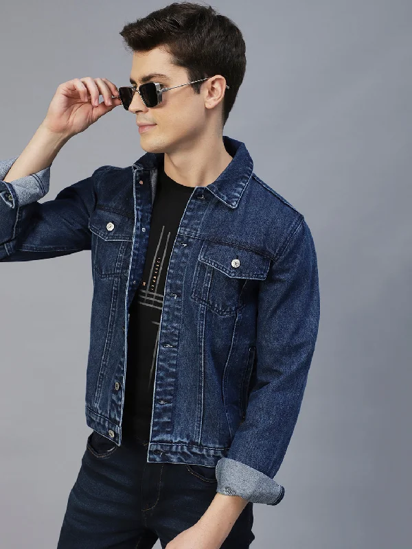 Winter Outfits Men Denim Jacket