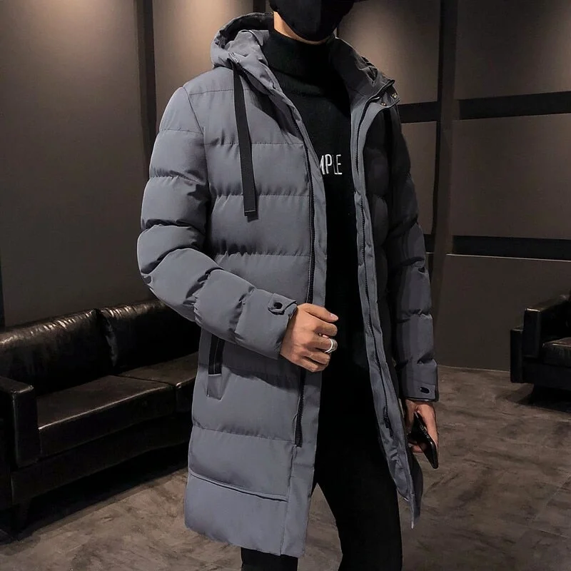 Relaxed Fit Clothing MANTORS Men's Long Winter Puffer Jacket