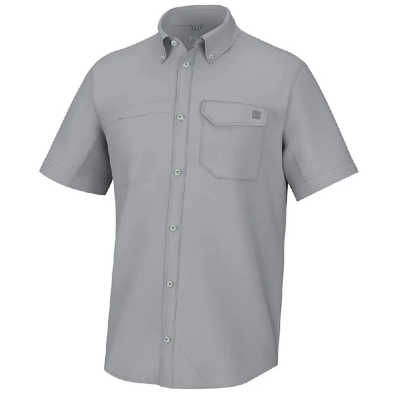 Elegant Pants Huk Tide Point Short Sleeve Sport Shirt - Harbor Mist