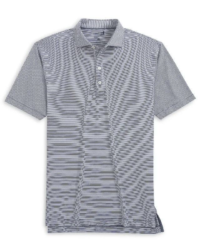 Summer Wear Johnnie-O Lyndon Prep-Formance Pinestripe Polo Shirt - Navy*