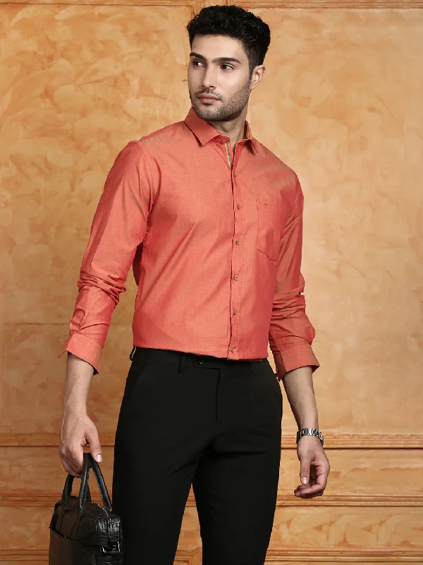 Smart Pants Men 100% Cotton Shirt Copper G105