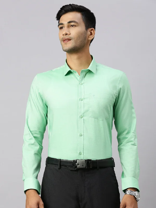 Urban Looks Men 100% Cotton Shirt Green CL8 GF6