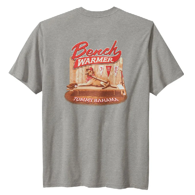 Active Styles Tommy Bahama Bench Warmer Pocket T-Shirt - Grey Heather