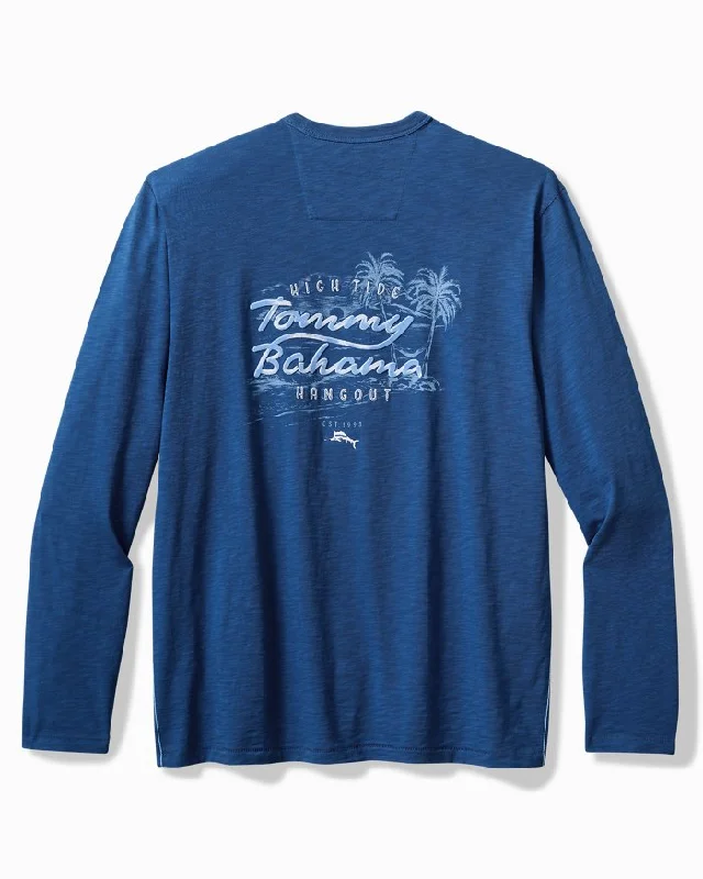 Daily Looks Tommy Bahama High Tide Hangout Lux Long Sleeve T-Shirt - Dark Blue Muse