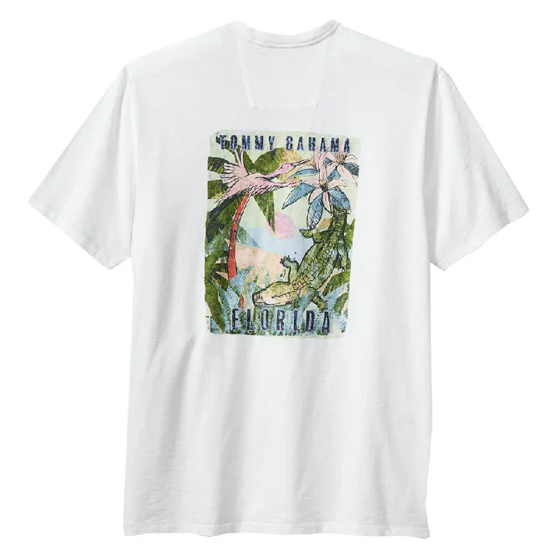 Relaxed Styles Tommy Bahama Later Gator Lux Tee T-Shirt - White