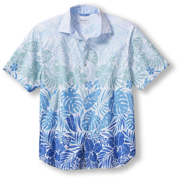 Smart Suits Tommy Bahama Nova Wave Day Break Ombre Camp Shirt - Victoria Blue