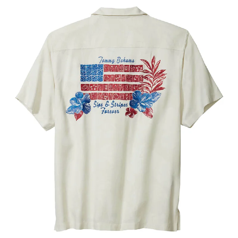 Urban Jackets Tommy Bahama Sips And Stripes Forever Camp Shirt - Continental