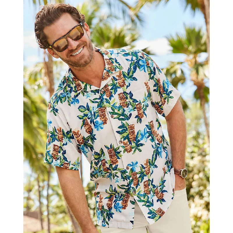 Layered Clothing Tommy Bahama Tiki Tumble Camp Shirt - Continental